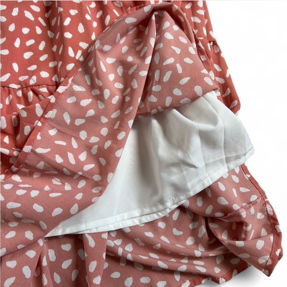 Pink and White Midi Skirt, Women’s Size Large - Picture 3 of 5